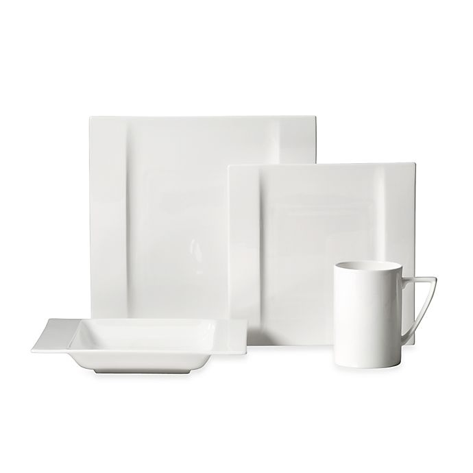 slide 1 of 1, Mikasa Modern White Place Setting, 4 ct