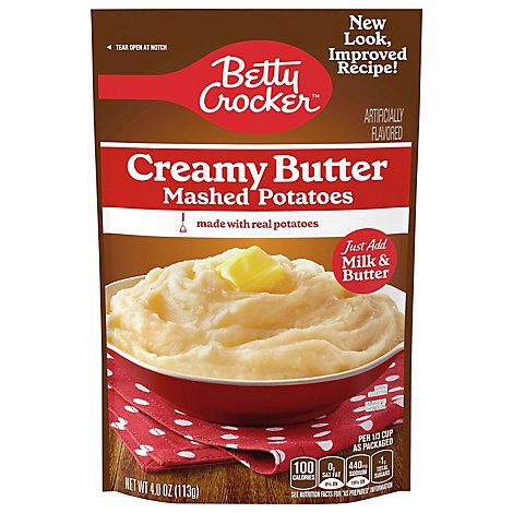 slide 1 of 1, Betty Crocker Creamy Butter Mashed Potatoes - 4 OZ, 4 oz