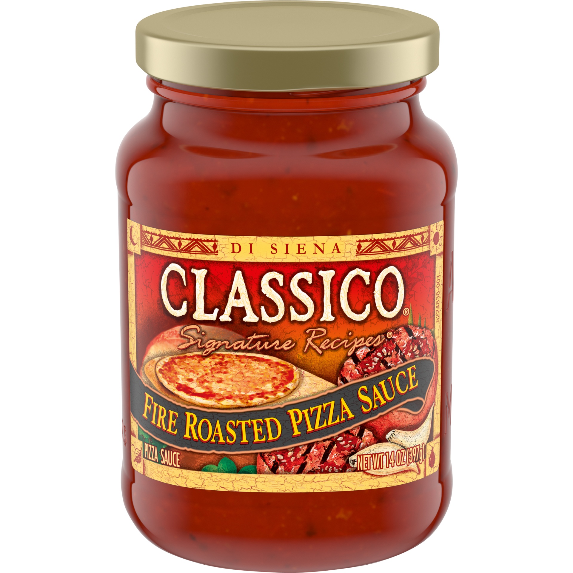 slide 1 of 6, Classico Signature Recipes Fire Roasted Pizza Sauce, 14 oz