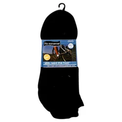 No Nonsense Socks Mens Ahh Quarter Blk/Wht 6-12 - 3 Pr
