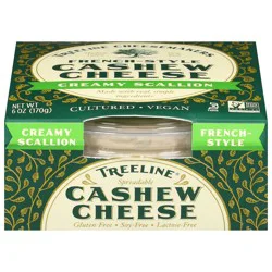 Treeline Spreadable Creamy Scallion Cashew Cheese 6 oz