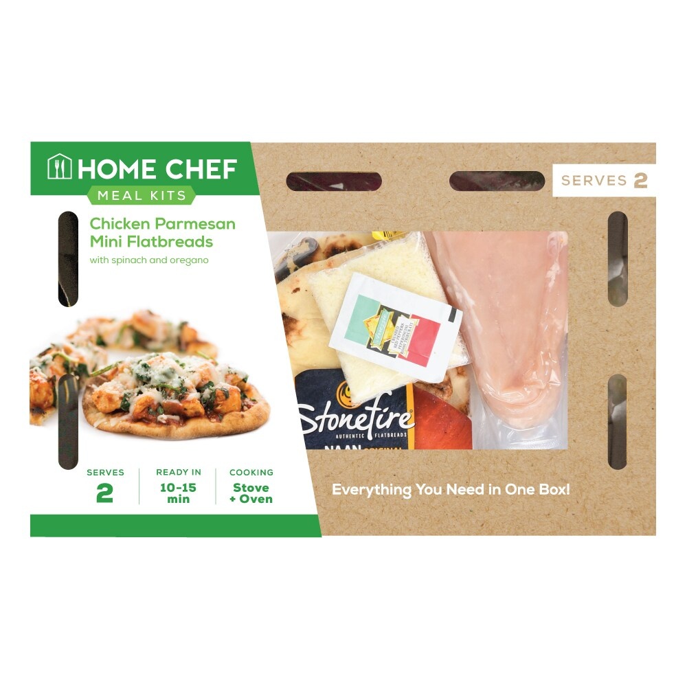 slide 1 of 1, Home Chef Meal Kit Chicken Parmesan Mini Flatbreads, 30 oz