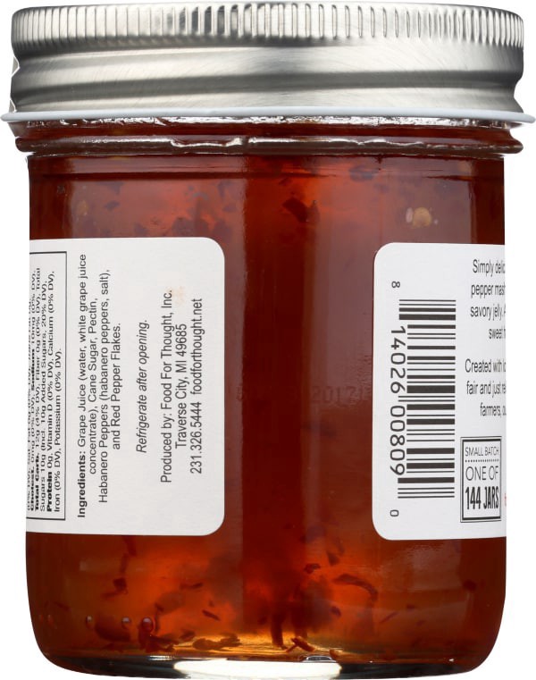 slide 8 of 9, Food For Thought Habanero Jelly, 9 oz