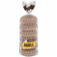 slide 1 of 1, Kroger 100% Whole Wheat Pre-Sliced Bagels, 1 ct
