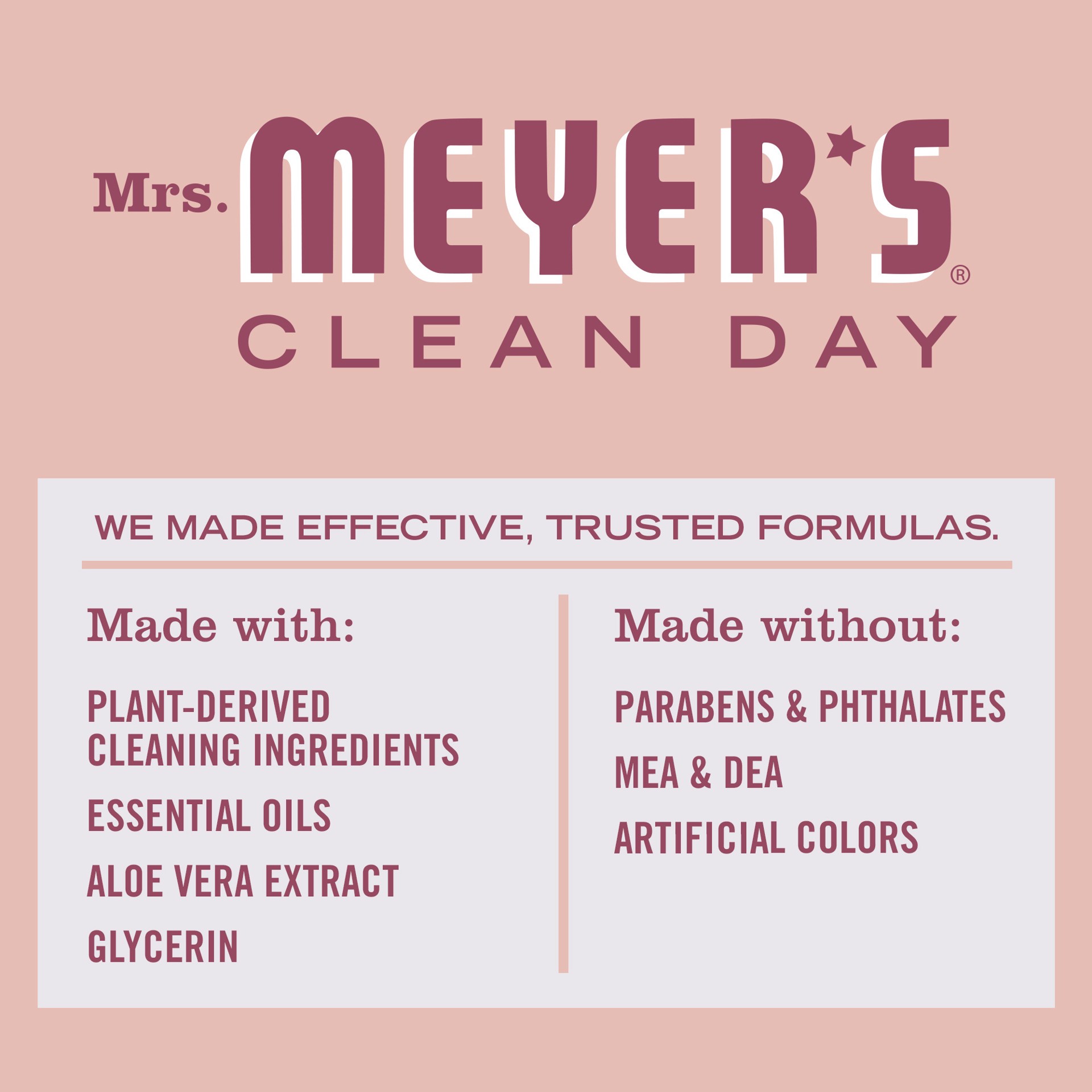 slide 6 of 9, Mrs. Meyer's Clean Day Liquid Dish Soap, Rose Scent, 16 Ounce Bottle, 16 fl oz