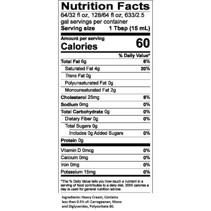 slide 4 of 8, Garelick Farms DairyPure Heavy Whipping Cream - 16 fl oz (1pt), 16 fl oz, 1 pint