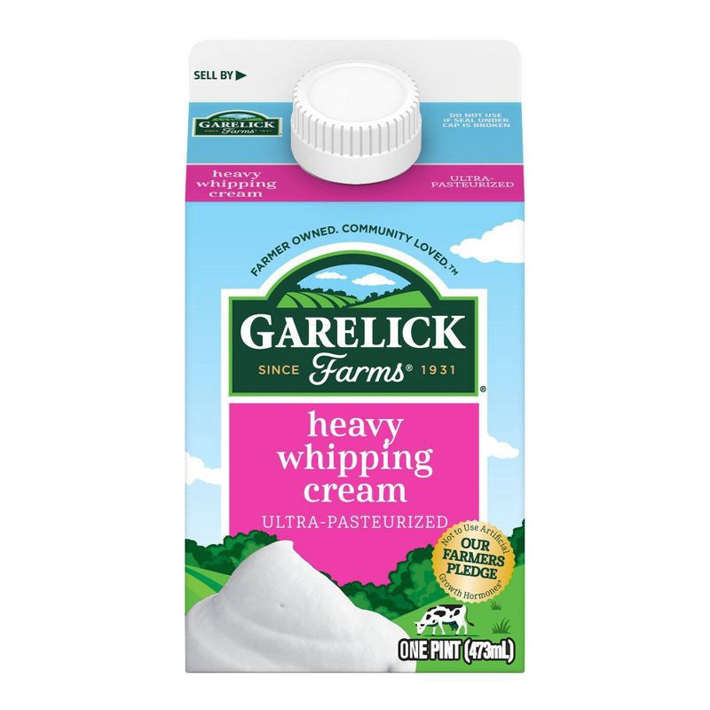 slide 1 of 8, Garelick Farms DairyPure Heavy Whipping Cream - 16 fl oz (1pt), 16 fl oz, 1 pint