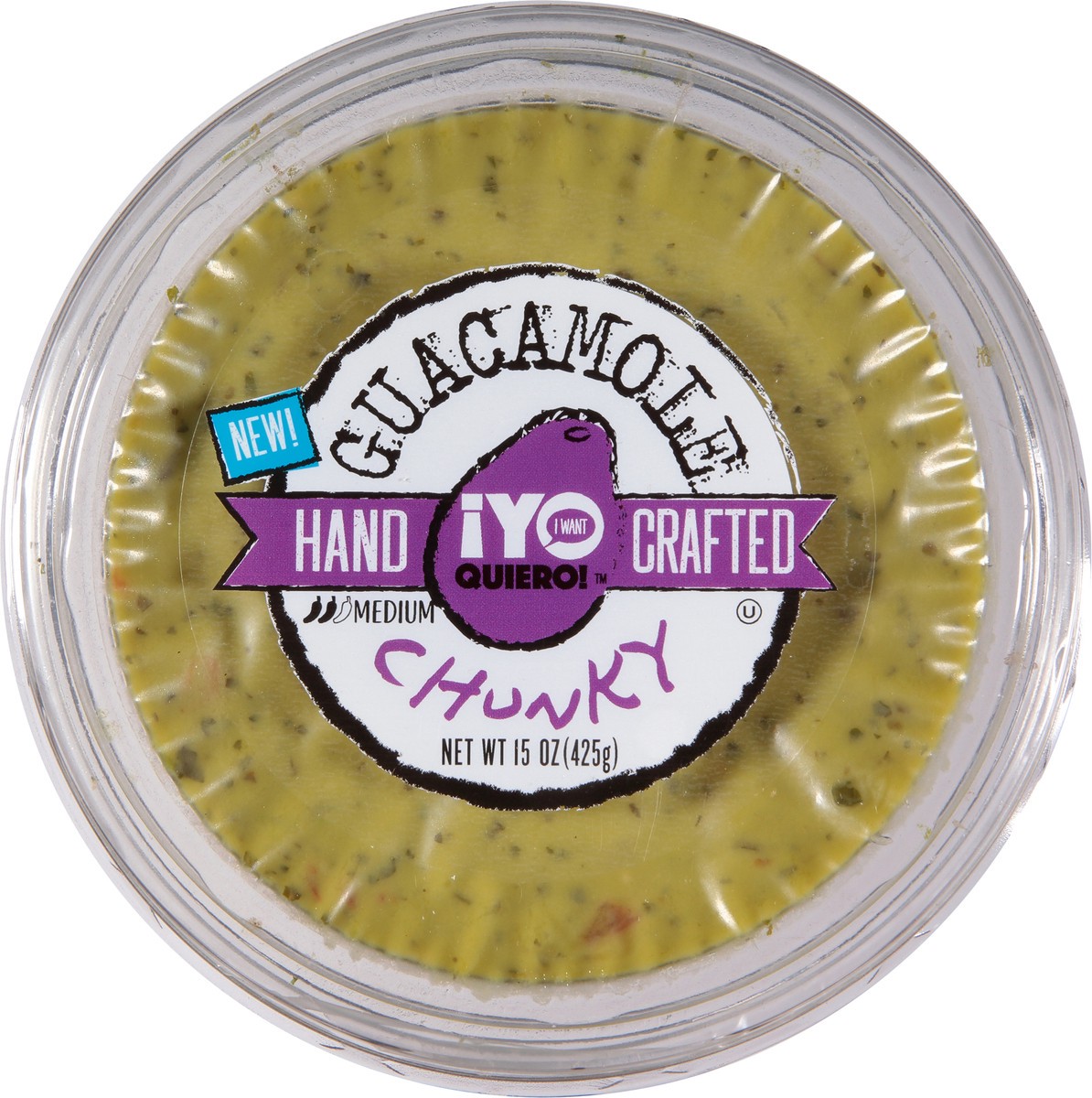slide 8 of 12, ¡Yo Quiero! Chunky Medium Guacamole 15 oz, 15 oz
