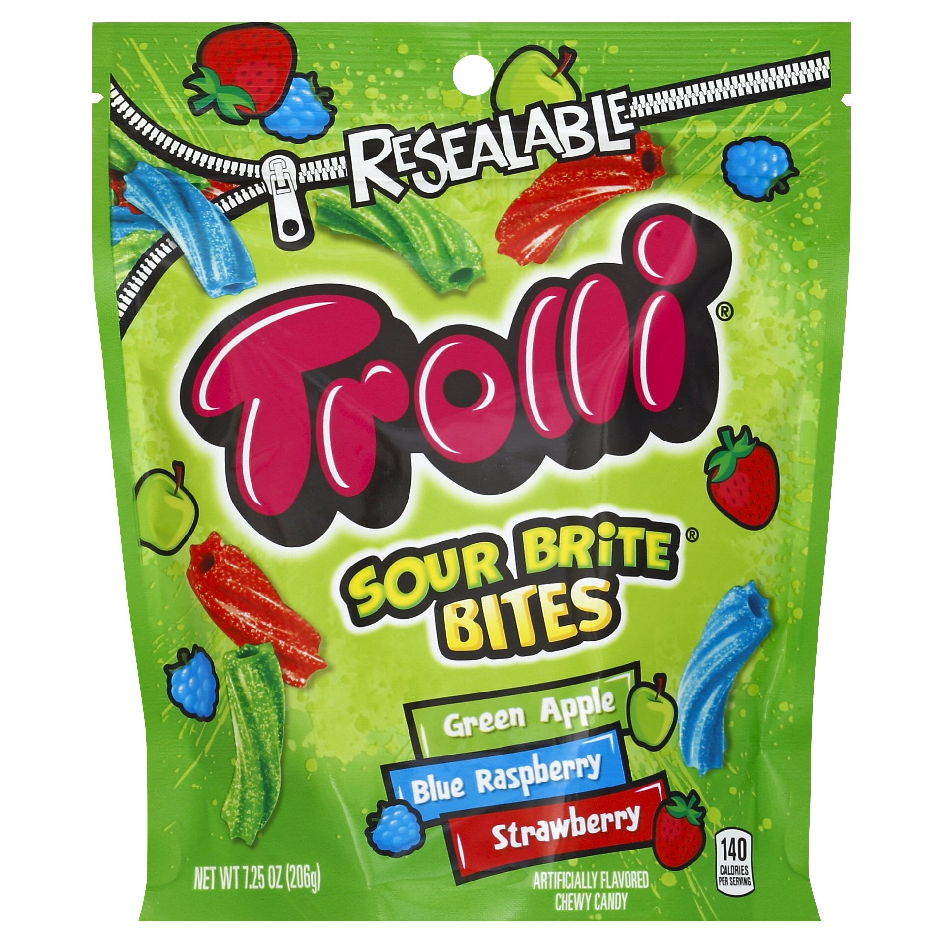 slide 1 of 2, Trolli Assorted Sour Brite Bites, 7.25 oz