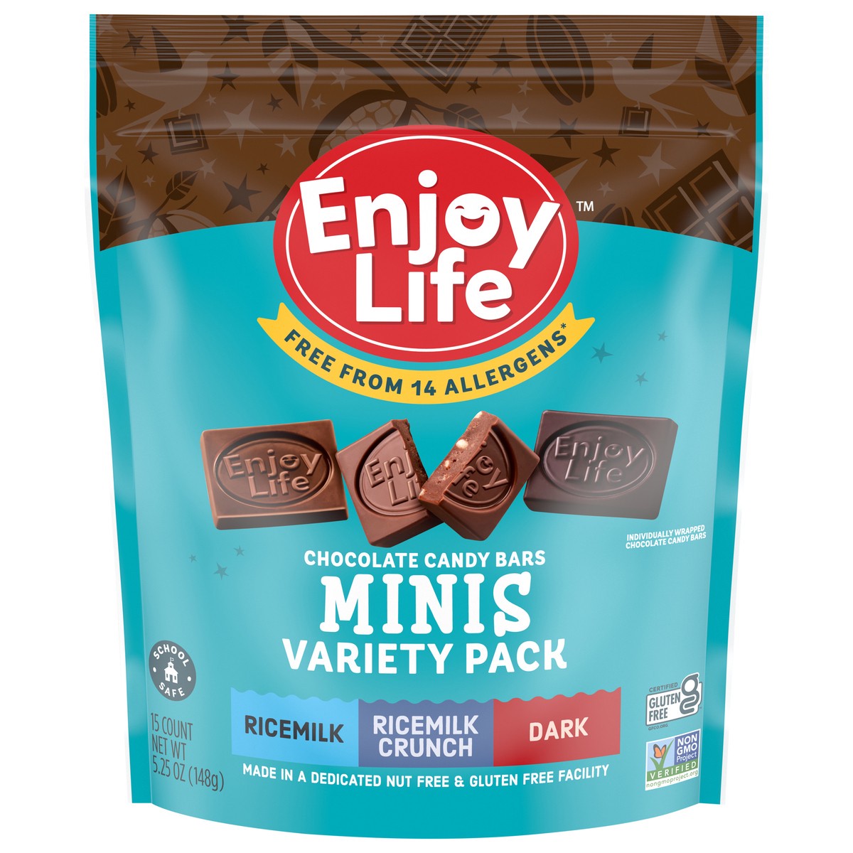 slide 1 of 9, Enjoy Life Mini Chocolate Candy Variety Pack, 5.25 oz, 5.25 oz
