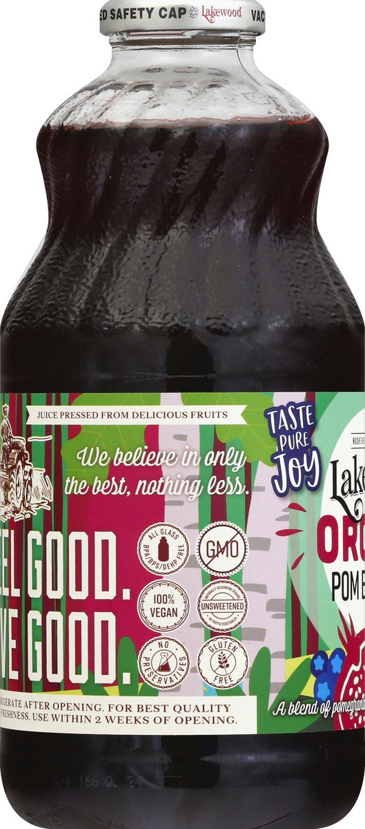 slide 5 of 7, Lakewood Organic Pomegranate Fruit Juice with Blueberry, 32 fl oz