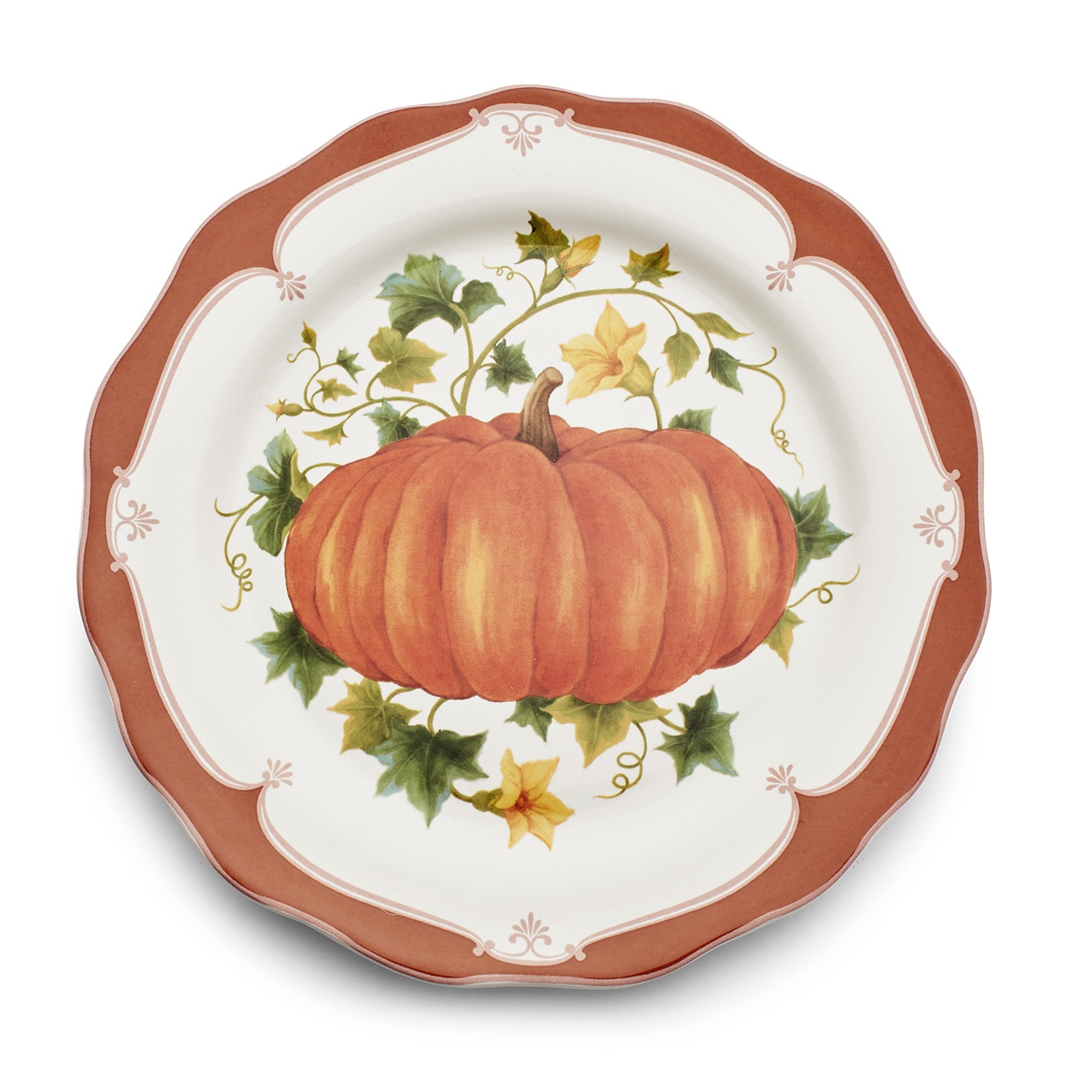 slide 1 of 1, Sur La Table Pumpkin Salad Plate, 1 ct