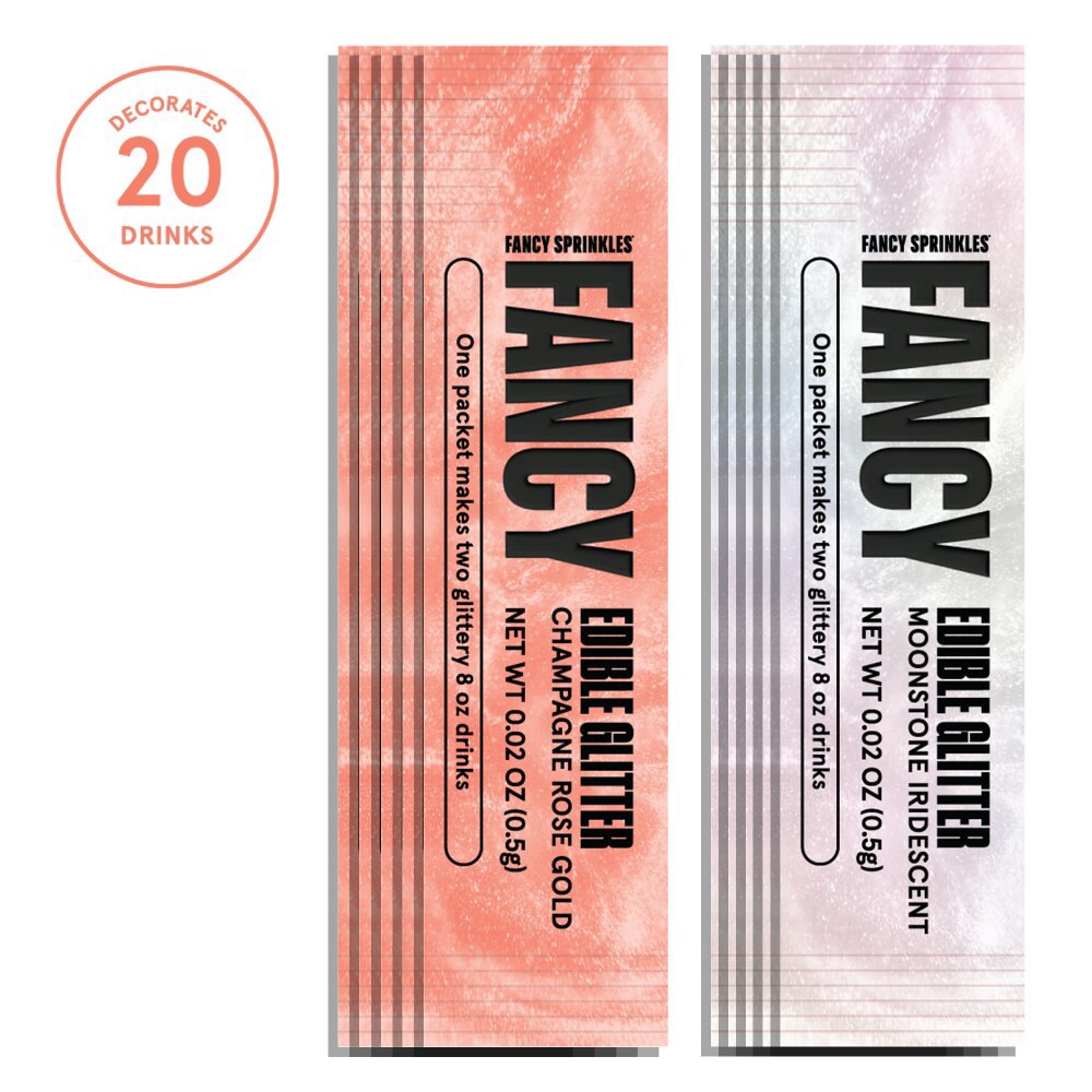 slide 4 of 4, Fancy Sprinkles Opulus Edible glitter Packets, 10 ct; 0.02 oz