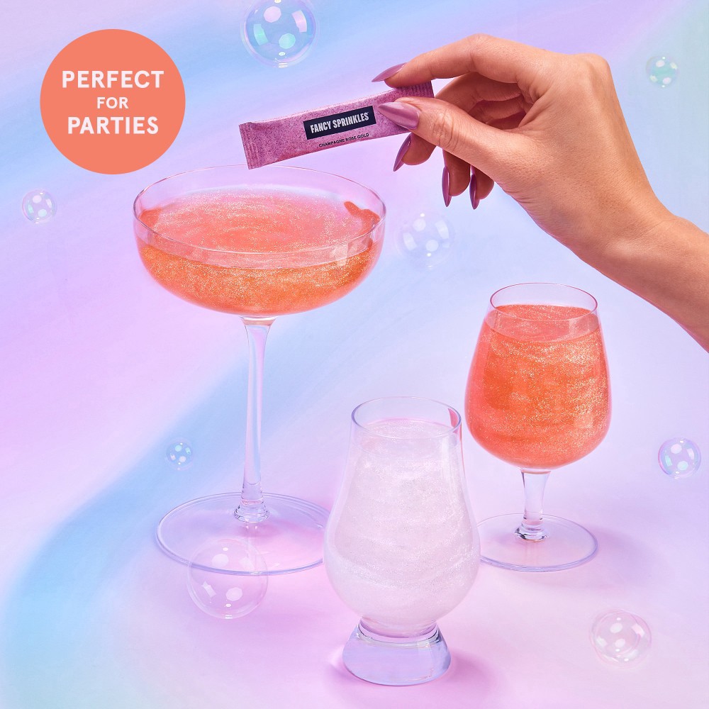 slide 2 of 4, Fancy Sprinkles Opulus Edible glitter Packets, 10 ct; 0.02 oz