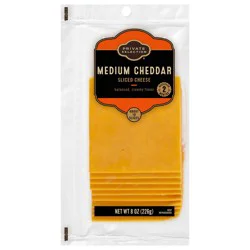 Private Selection® Medium Cheddar Sliced Cheese