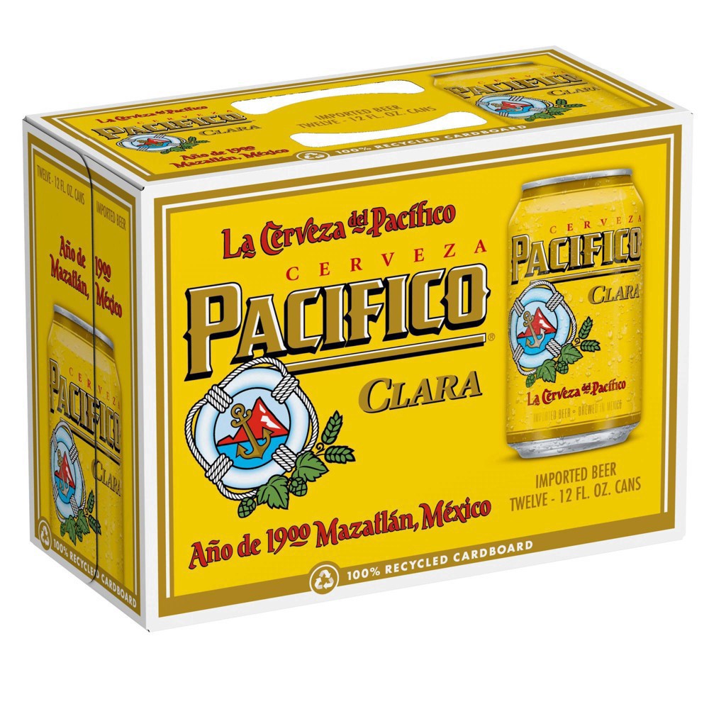 slide 2 of 5, Pacifico Clara Mexican Lager Import Beer, 12 pk 12 fl oz Cans, 4.4% ABV, 12 ct; 12 fl oz