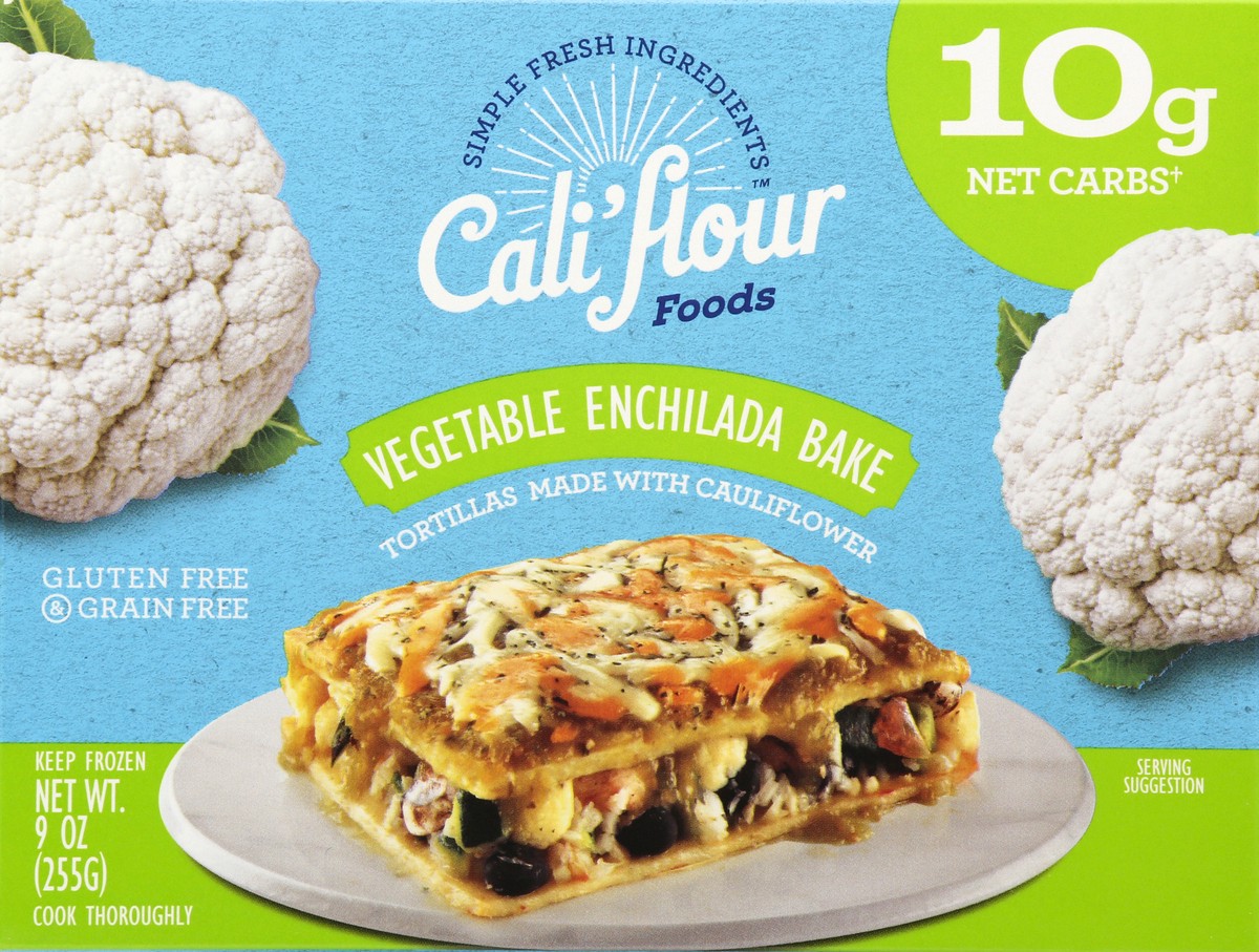 slide 6 of 9, Cali'flour Foods Vegetable Enchilada Bake 9 oz, 9 oz