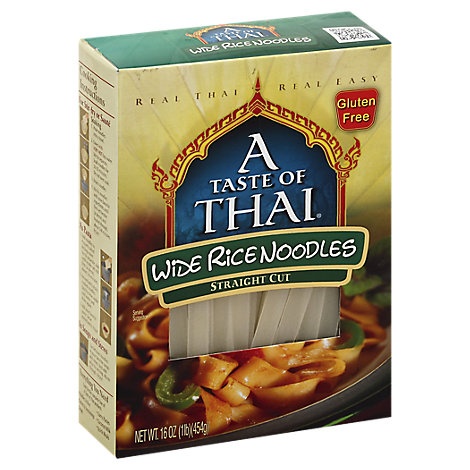 slide 1 of 1, Taste of Thai Extra Wide Noodles, 16 oz