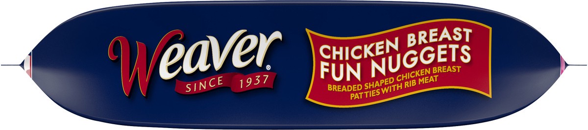 slide 3 of 6, Weaver Fully Cooked Chicken Breast Fun Nuggets, 1.5 lb. (Frozen), 680.39 g