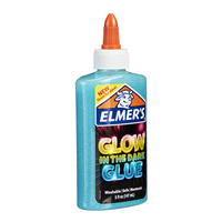 slide 21 of 29, Elmer's Glow In The Dark Glue Turquois, 5 oz