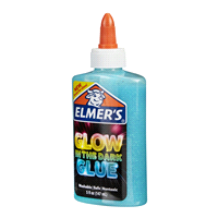 slide 23 of 29, Elmer's Glow In The Dark Glue Turquois, 5 oz