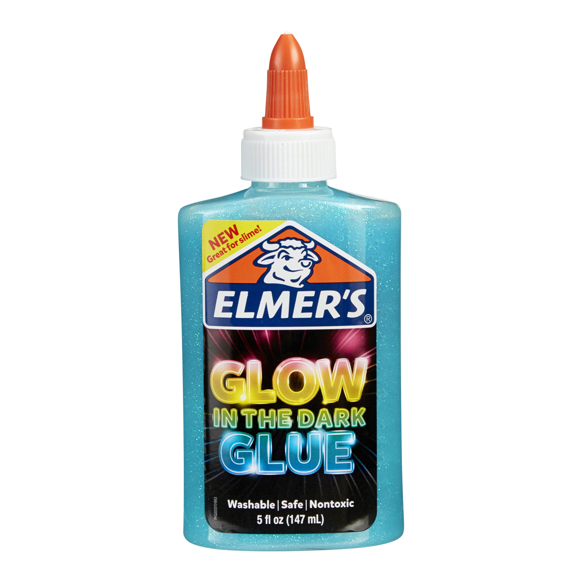 slide 1 of 29, Elmer's Glow In The Dark Glue Turquois, 5 oz