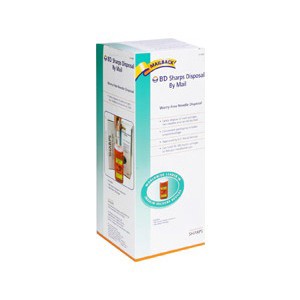 slide 1 of 1, Bd Sharps Disposal By Mail - 1.4 Quart, 1 ct