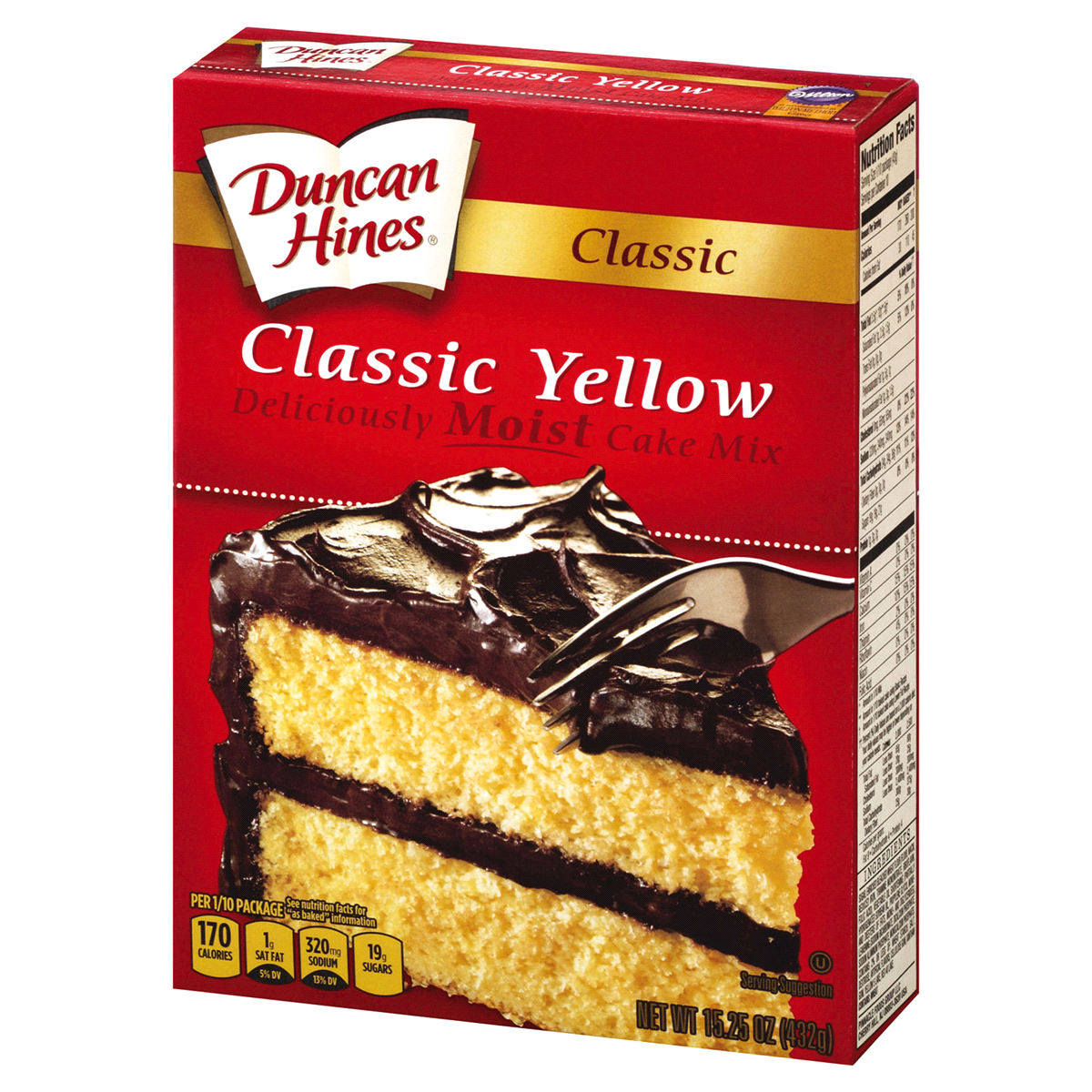 slide 2 of 3, Duncan Hines Classic Yellow Cake Mix, 15.25 oz
