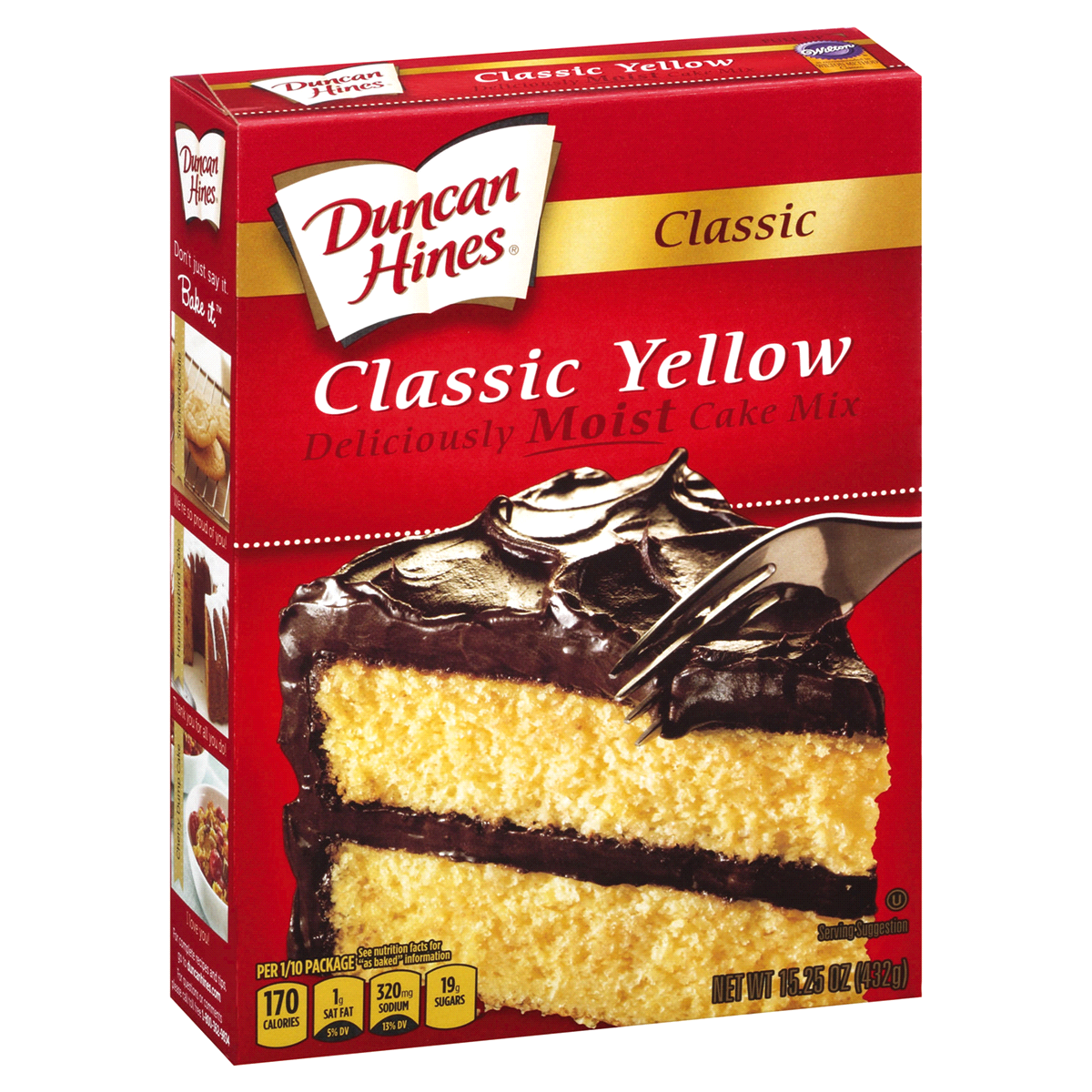 slide 3 of 3, Duncan Hines Classic Yellow Cake Mix, 15.25 oz