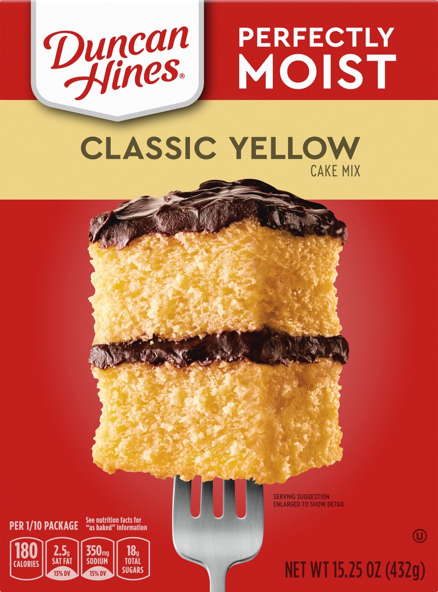 slide 1 of 13, Duncan Hines Classic Yellow Cake Mix 15.25 oz, 15.25 oz