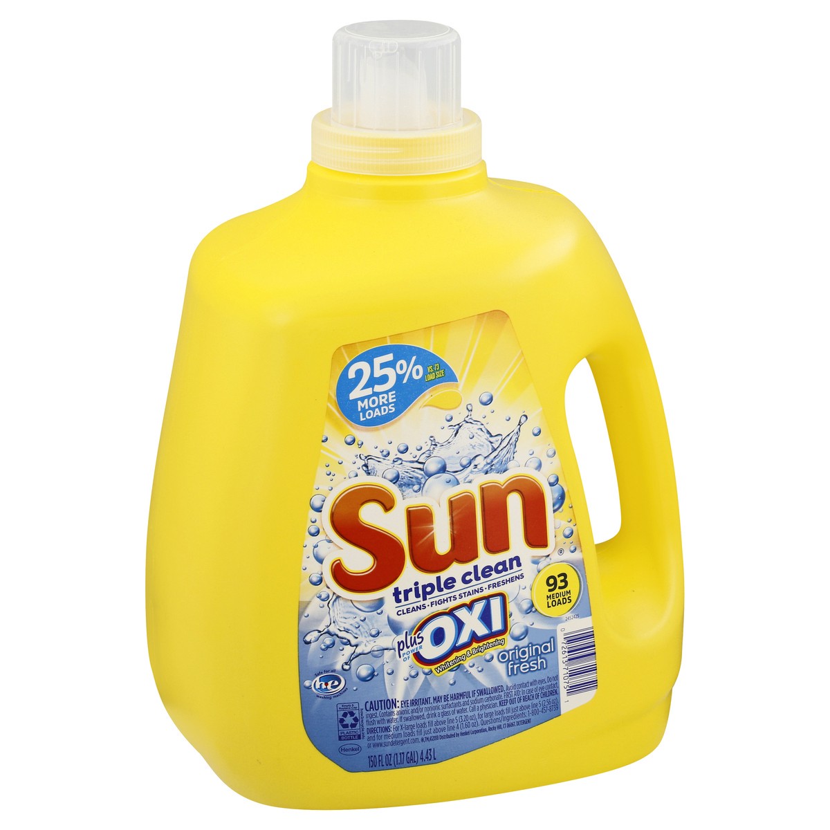 slide 8 of 11, Sun Triple Clean Original Fresh Detergent 150 oz, 150 oz