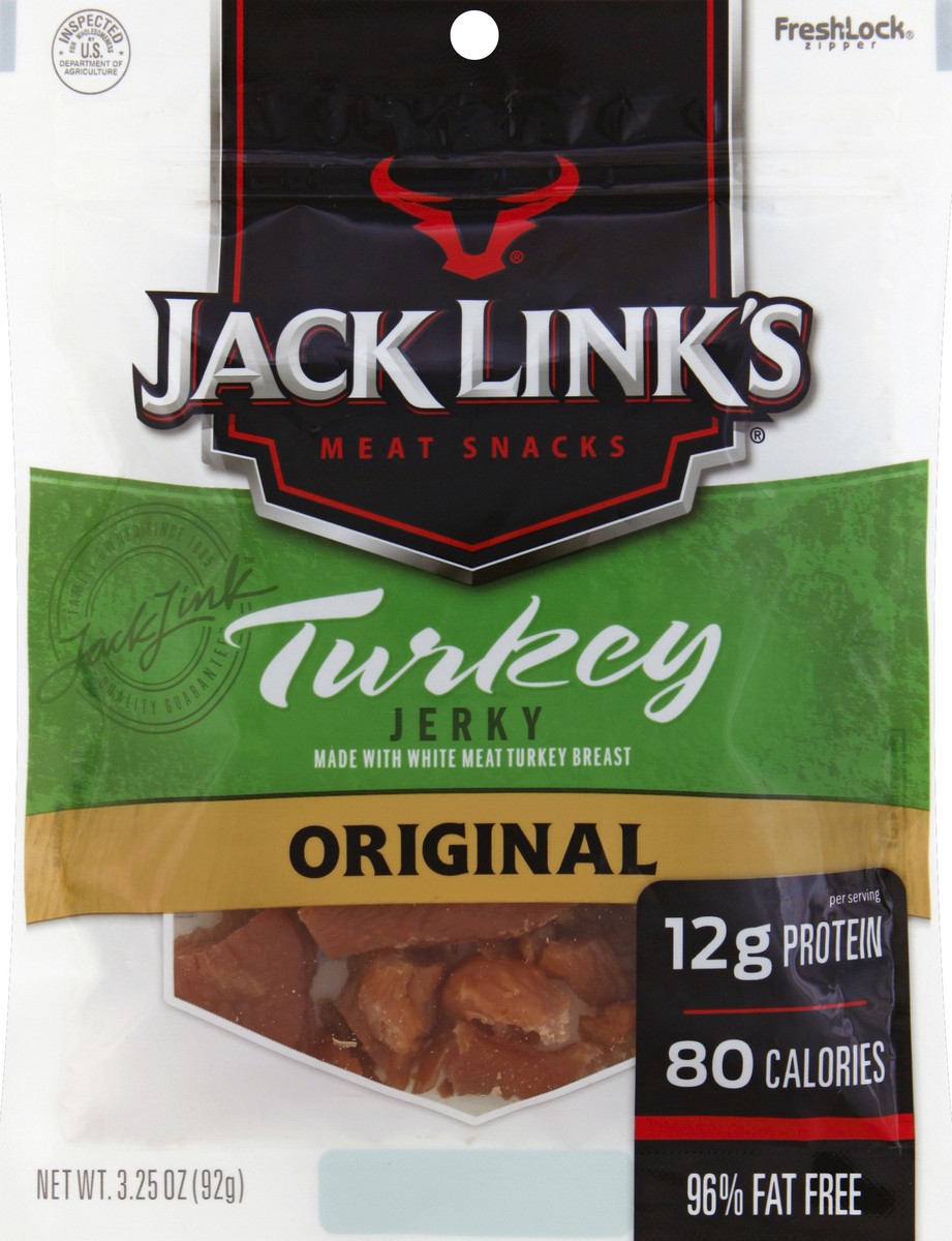 slide 1 of 3, Jack Link's 3.25Oz Jack Link's Original Turkey Jerky 1/1 Count, 3.25 oz