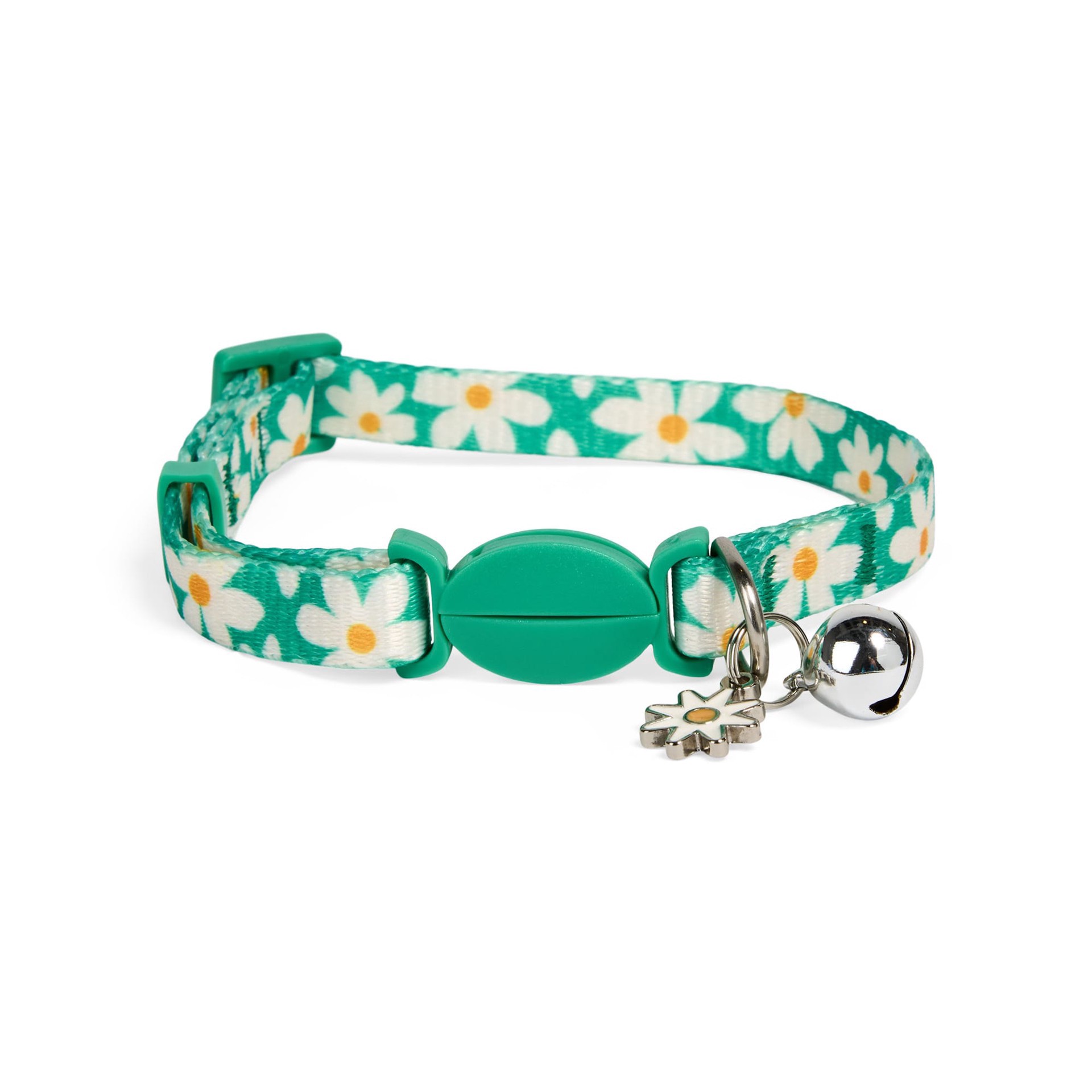 slide 1 of 1, YOULY Daisy Breakaway Cat Collar, Small/Medium, Sm-Med