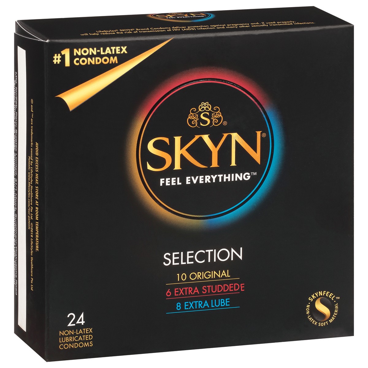 slide 2 of 11, SKYN Selection Non-Latex Lubricated Condoms 24 ea, 24 ct