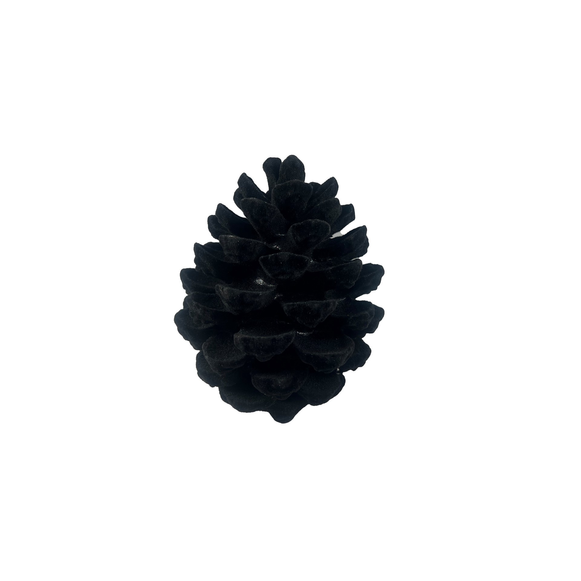 slide 2 of 3, 5" Black Flocked Pinecone Tabletop Decor By Ashland, 5 in
