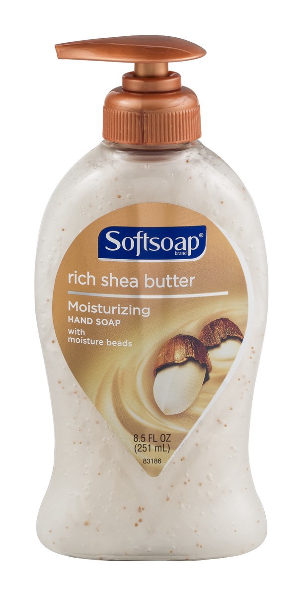 slide 1 of 9, Softsoap Hand Soap, Rich Moisturizing Shea Butter, 8.5 fl oz