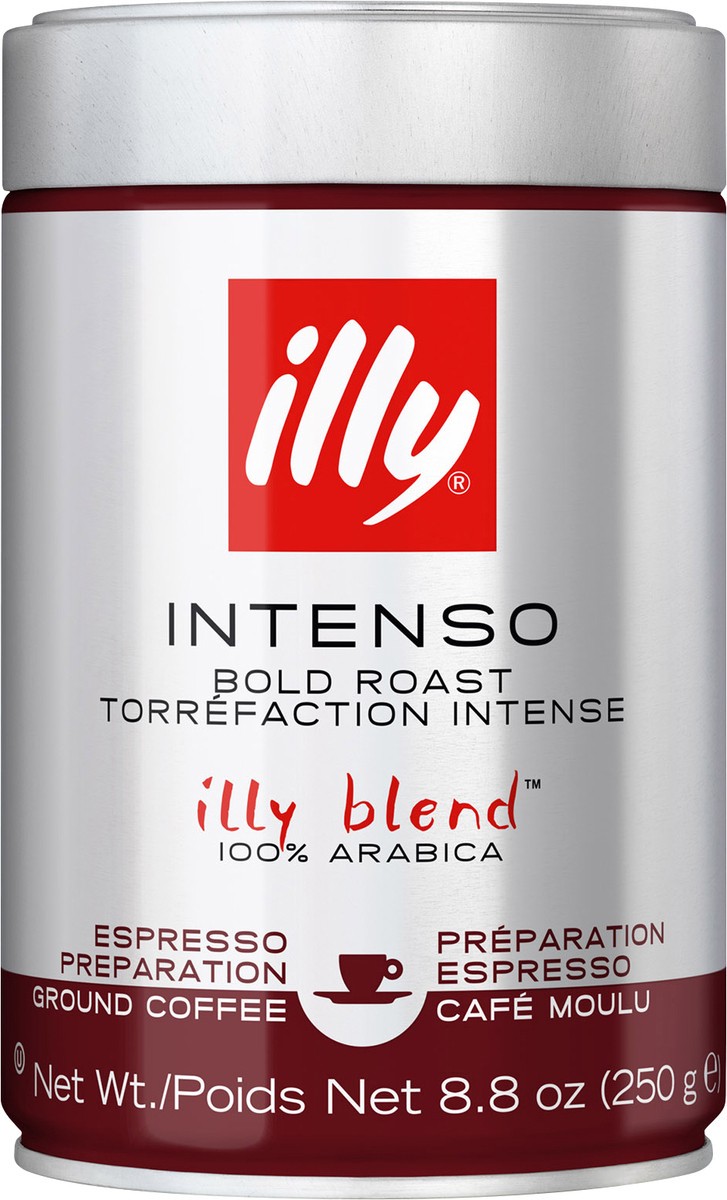 slide 1 of 1, illy Blend 100% Arabica Bold Roast Ground Intenso Coffee - 8.8 oz, 8.8 oz