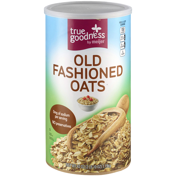 slide 1 of 1, True Goodness Old Fashioned Oats, 42 oz