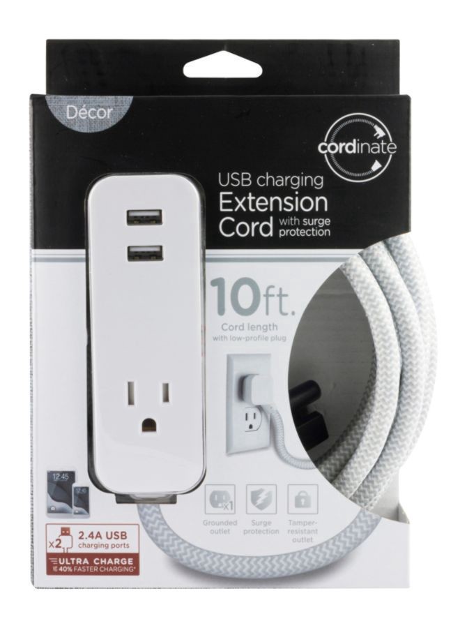 slide 4 of 5, JASCO Ext Usb Cord 10Ft, 1 ct