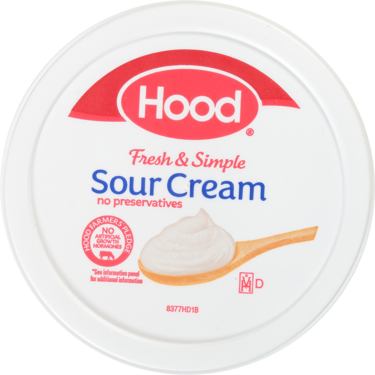 slide 8 of 8, Hood Sour Cream, 8 oz, 8 oz