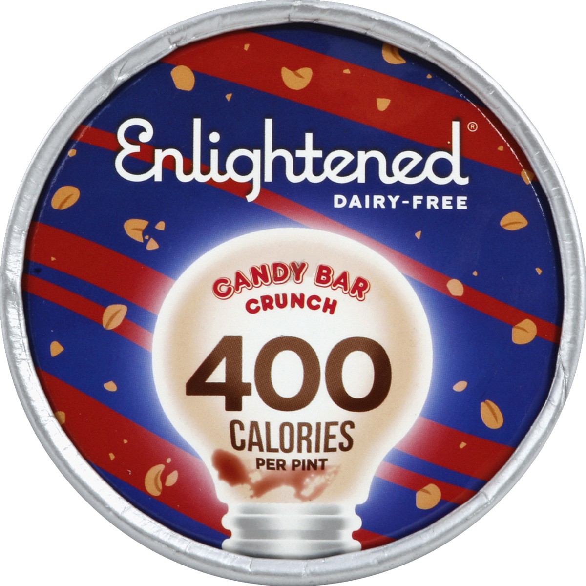 slide 5 of 6, Enlightened Dairy-Free Candy Bar Crunch Ice Cream, 16 fl oz