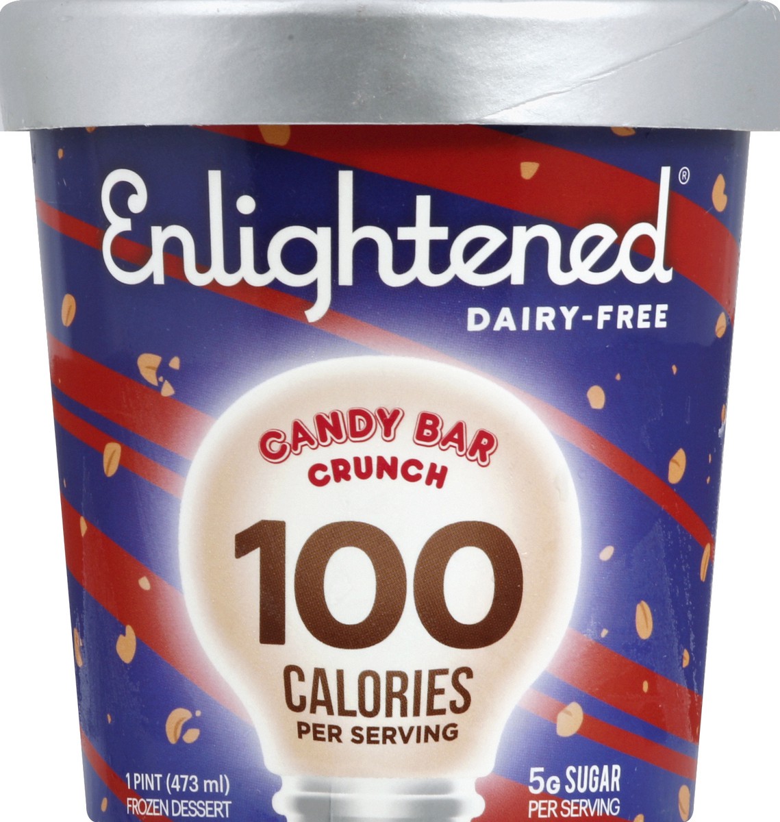 slide 3 of 6, Enlightened Dairy-Free Candy Bar Crunch Ice Cream, 16 fl oz