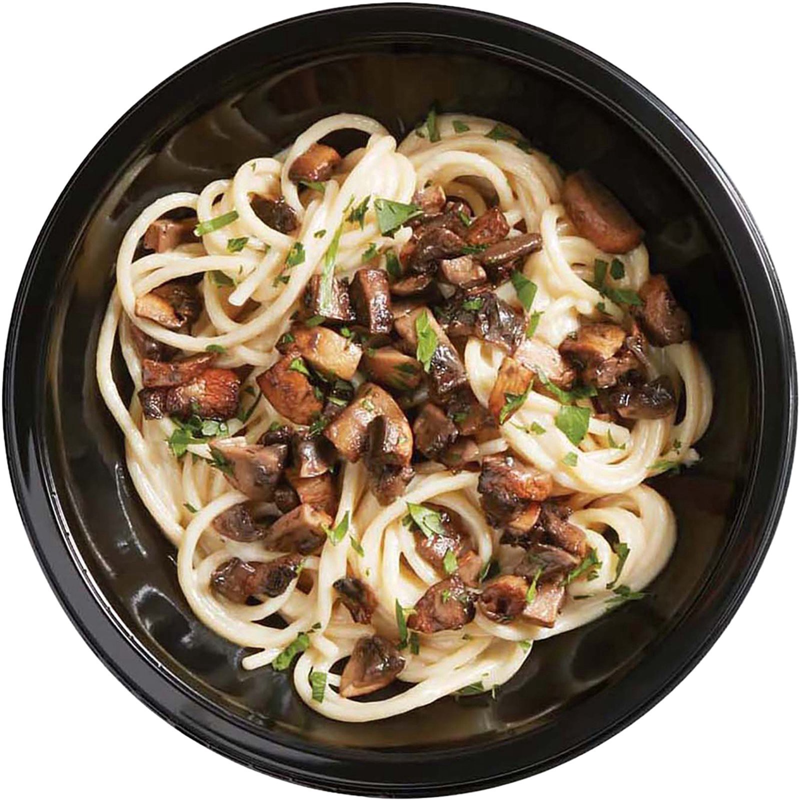 slide 1 of 1, Meal Simple by H-E-B Garlic Mushroom Spaghetti Bowl, 12 oz
