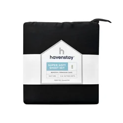 Havenstay Sheets, King, Black