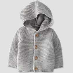 Little Planet by Carter's Organic Baby Cardigan - Gray Newborn