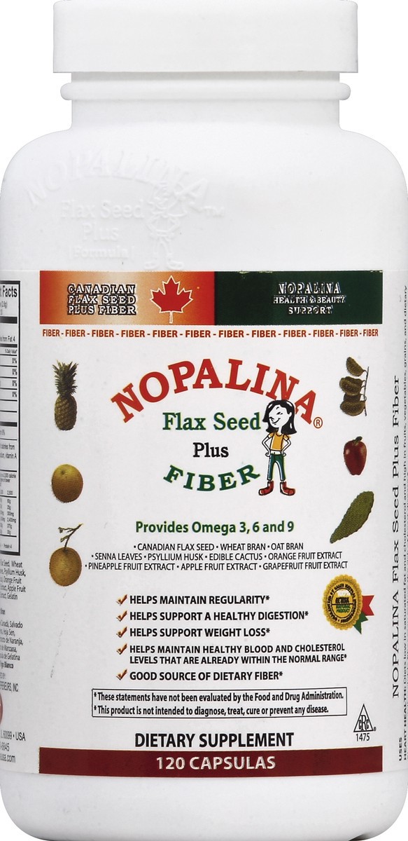 slide 1 of 1, Nopalina Flax Seed 120 ea, 120 ct