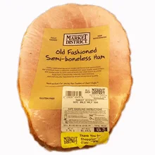 Market District Whole Ham, Semi Boneless