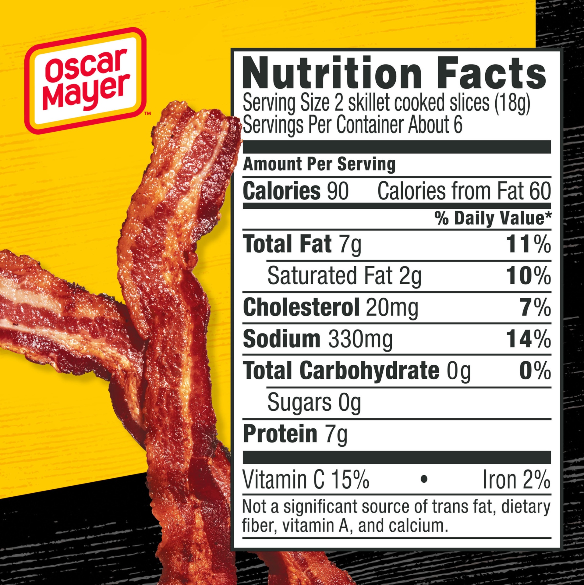 slide 7 of 7, Oscar Mayer Center Cut Thick Sliced Bacon Pack, 11-13 slices, 12 oz
