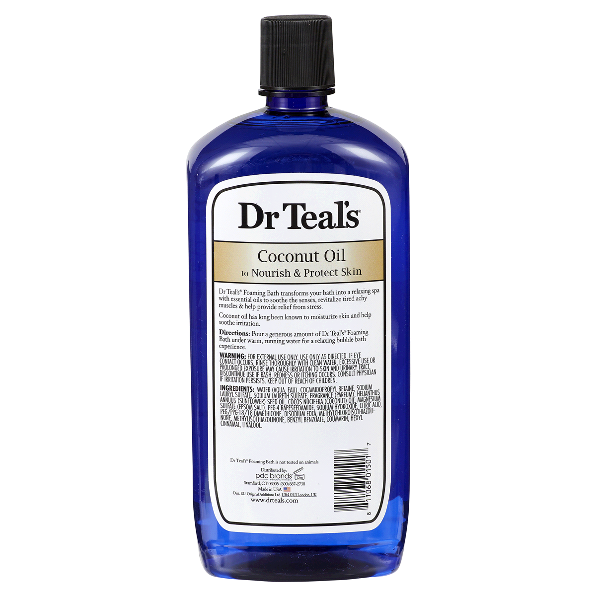 slide 2 of 2, Dr. Teal's Nourish & Protect with Coconut Oil Foaming Bath 34oz, 34 fl oz