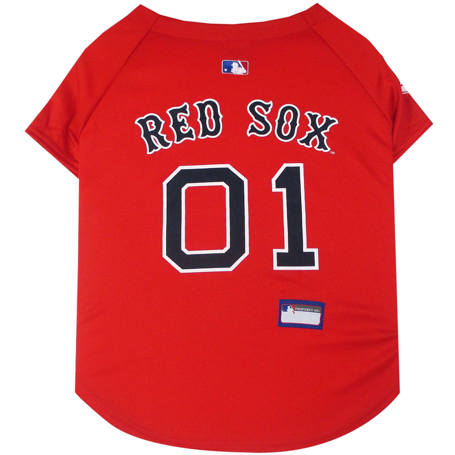 slide 1 of 1, Pets First Boston Red Sox Jersey, LG